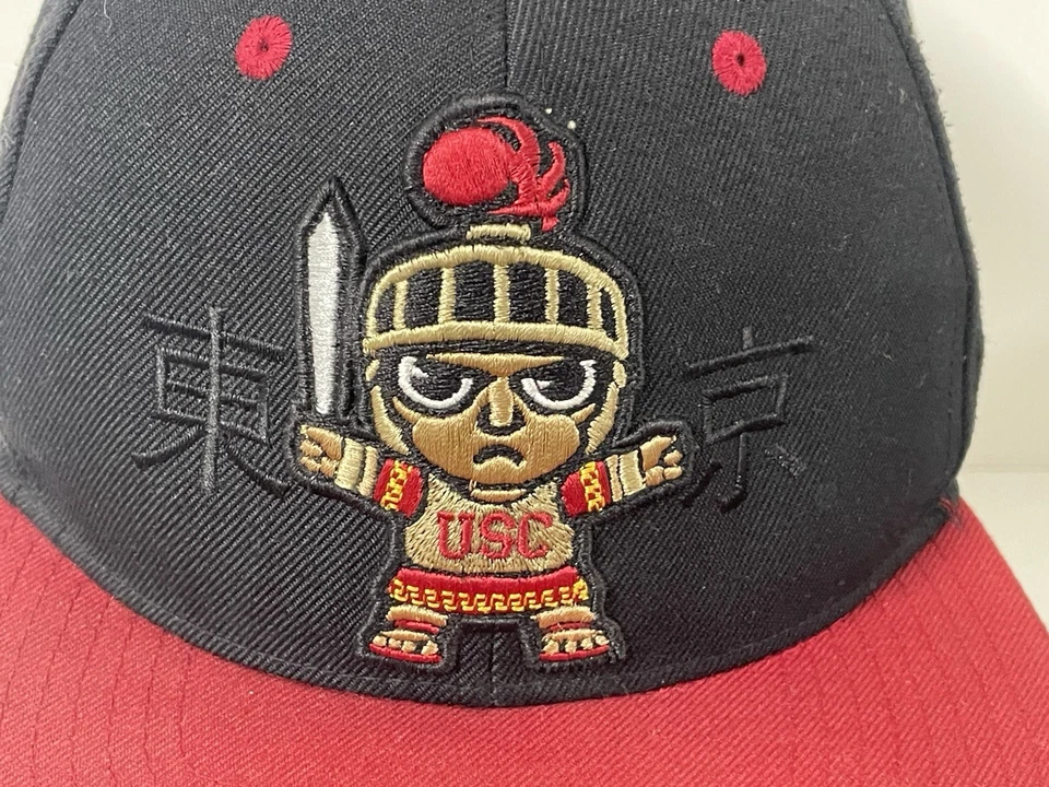 Zephyr USC TROJANS “Harajuku” Tokyodachi Flat Bill SnapBack Hat LIMITED RUN RARE - Image 2 of 4