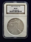 2008 W  American Silver Eagle NGC MS69