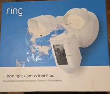 Ring Floodlight Cam Wired Plus, 1080P HD video Motion Smart Security Cam NIB