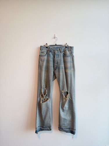 Celine Wesley Straight-Leg Distressed Jeans Mens 30x30