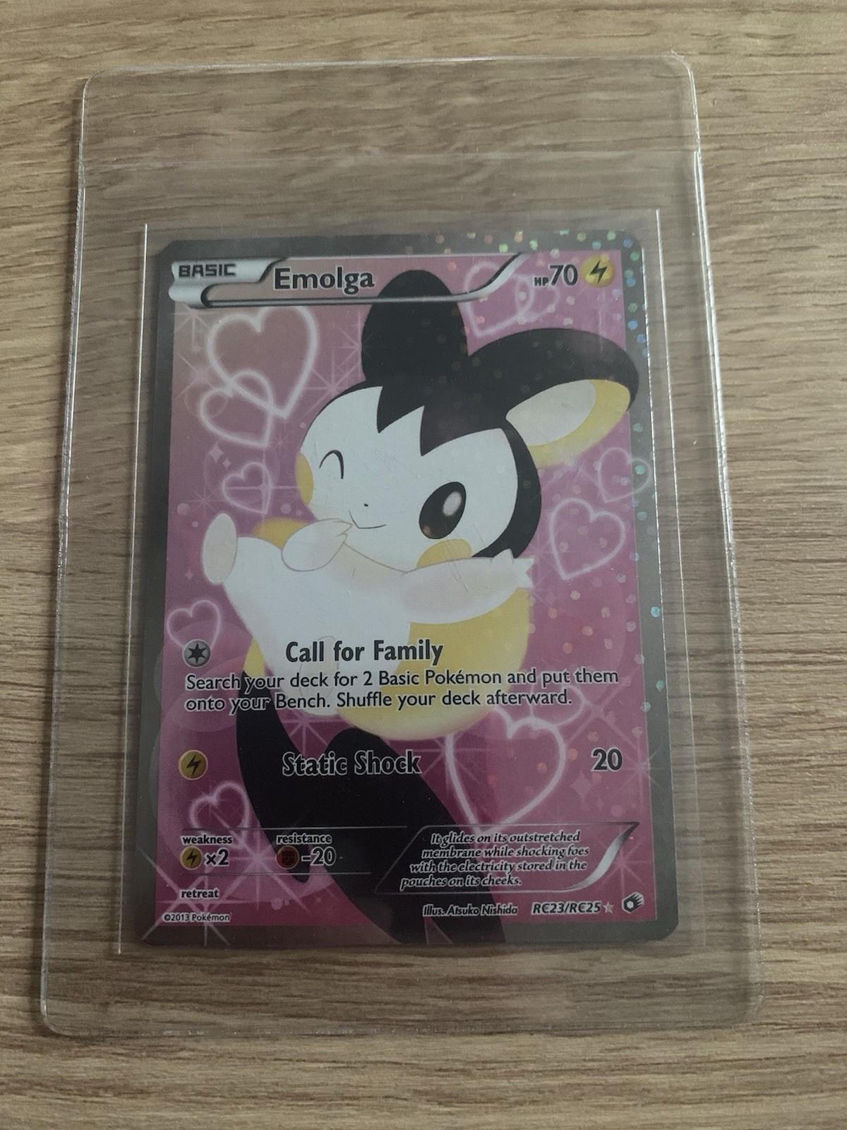 Emolga RC23/RC25 Legendary Treasures Radiant Collection Full Art Pokemon Card