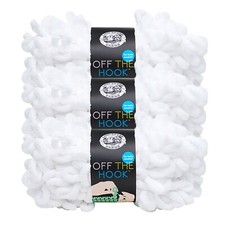 3 Pack Lion Brand Yarn 516-100AJ Off the Hook Loop Yarn, Sugarcane