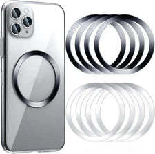 3 or 4 or 8 Pack Universal Metal Rings Sticker Compatible for Magnetic Wireless