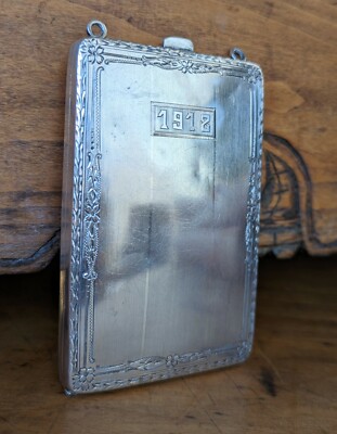 Antique Art Deco Sterling Silver Signed Watrous Compact Coin Case