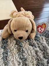 Ty Beanie Baby - FETCH the Golden Labrador Retriever Dog Mint with Tags