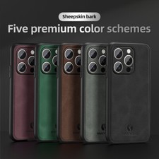 For Apple iPhone 16 Pro Max, New Business Retro Leather Magnetic Soft Cover Case