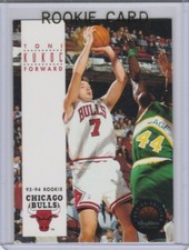TONI KUKOC ROOKIE CARD Skybox Premium Basketball CHICAGO BULLS RC Croatia TONY