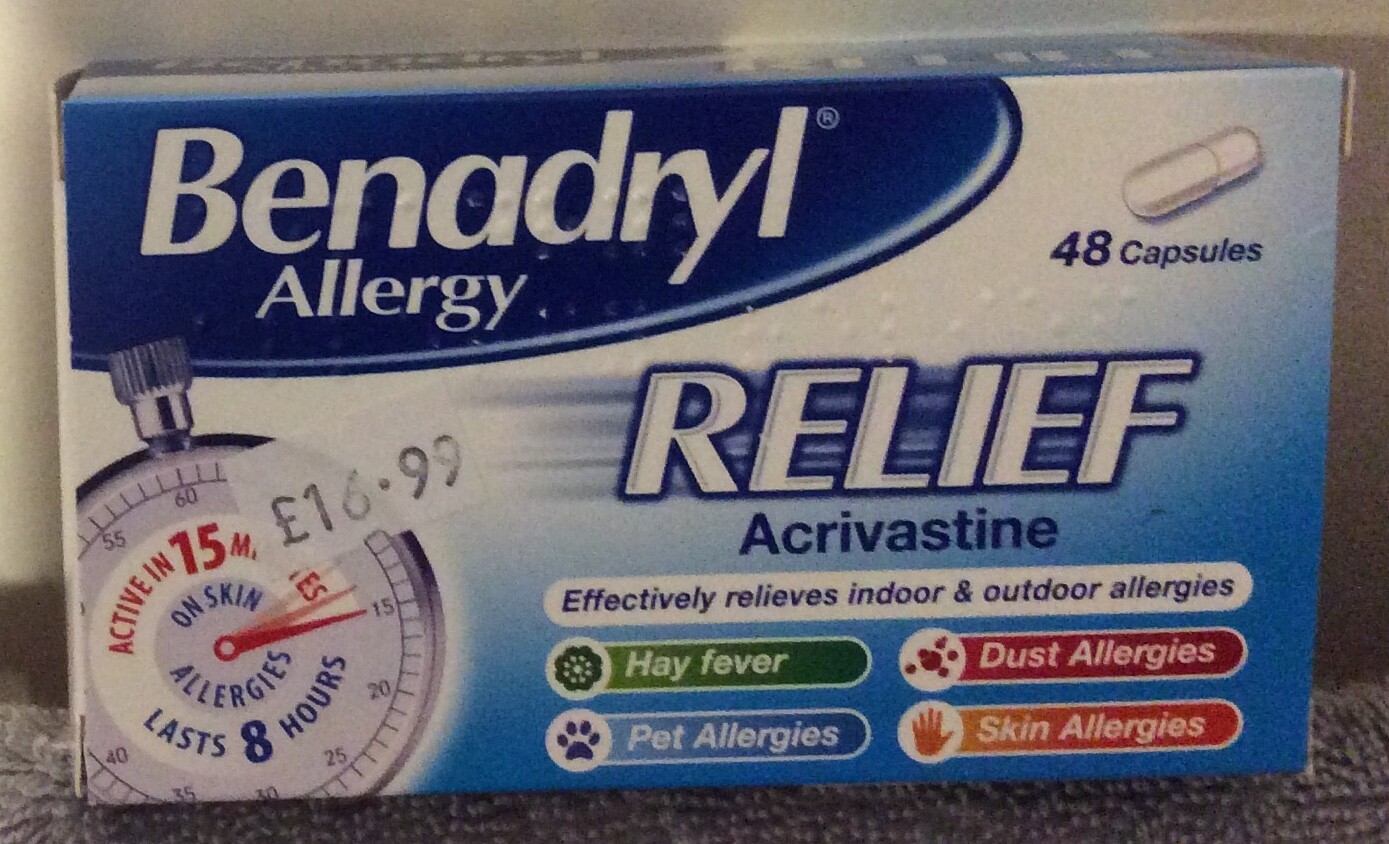 acrivastine for dogs