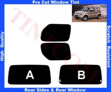 Passgenaue Tönungsfolie Suzuki Jimny 3T 1998-2010 Heck/Seitenscheiben 5%-50%