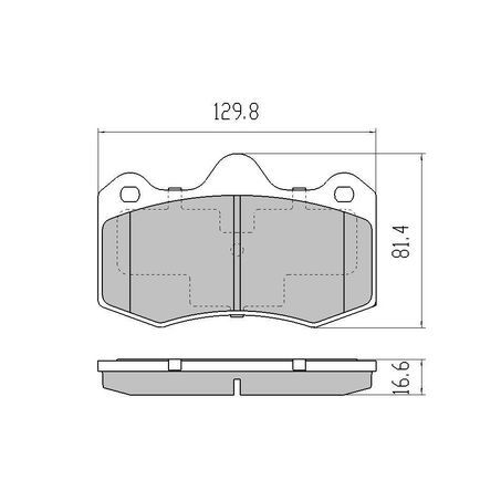 EBC REDSTUFF PADS for Holden HSV VE VF Various With 4 Piston Caliper - Picture 2 of 2