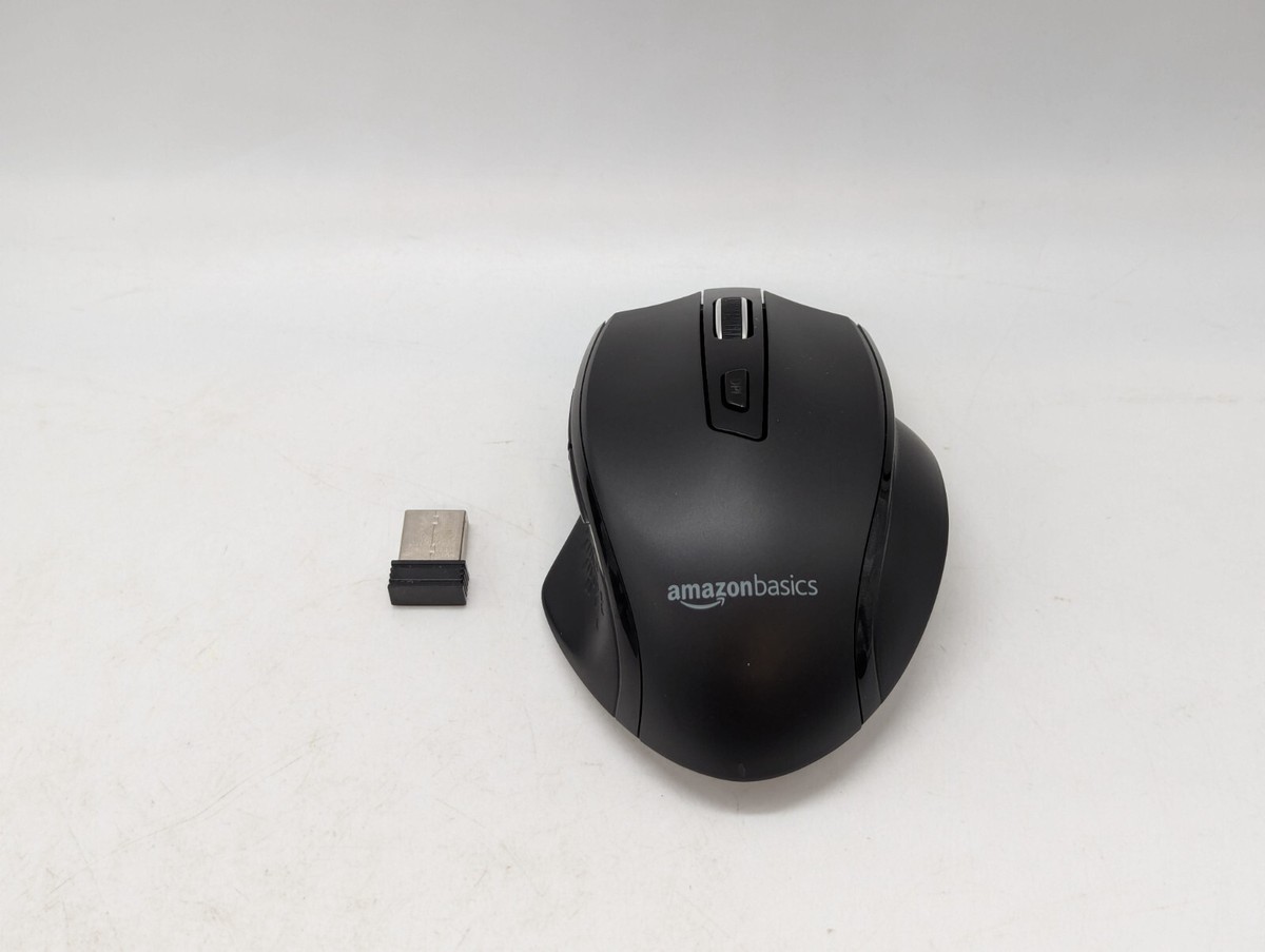 Amazon Basics wireless mouse GHz USB dongle ergonomic DPI