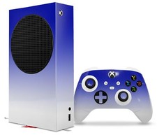 Skins XBOX Series S Console Controller Smooth Fades White Blue