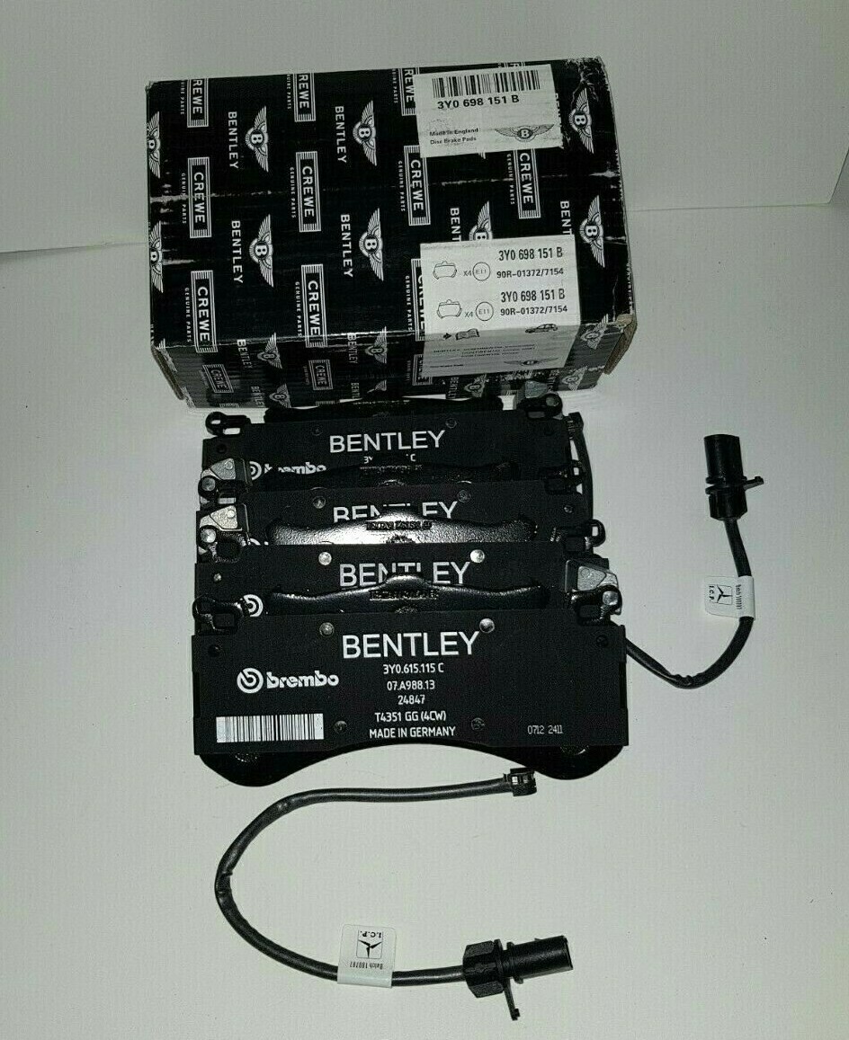🚚Bentley Mulsanne Front & Rear Brake Pads & Sensors