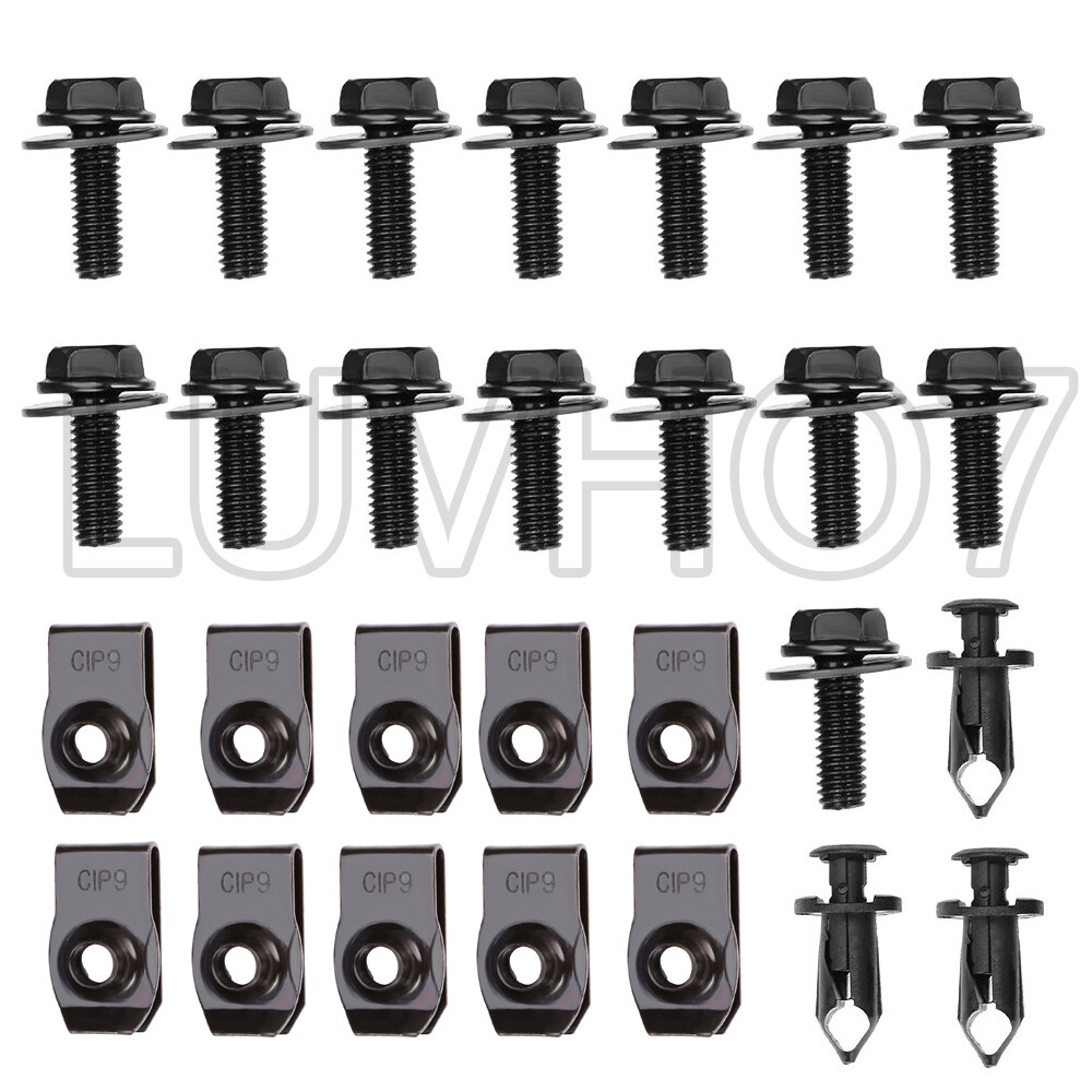 Splash Shield Guard Bumper Hardware Kit Body Bolt Clip for Infiniti G35 G37 G37X