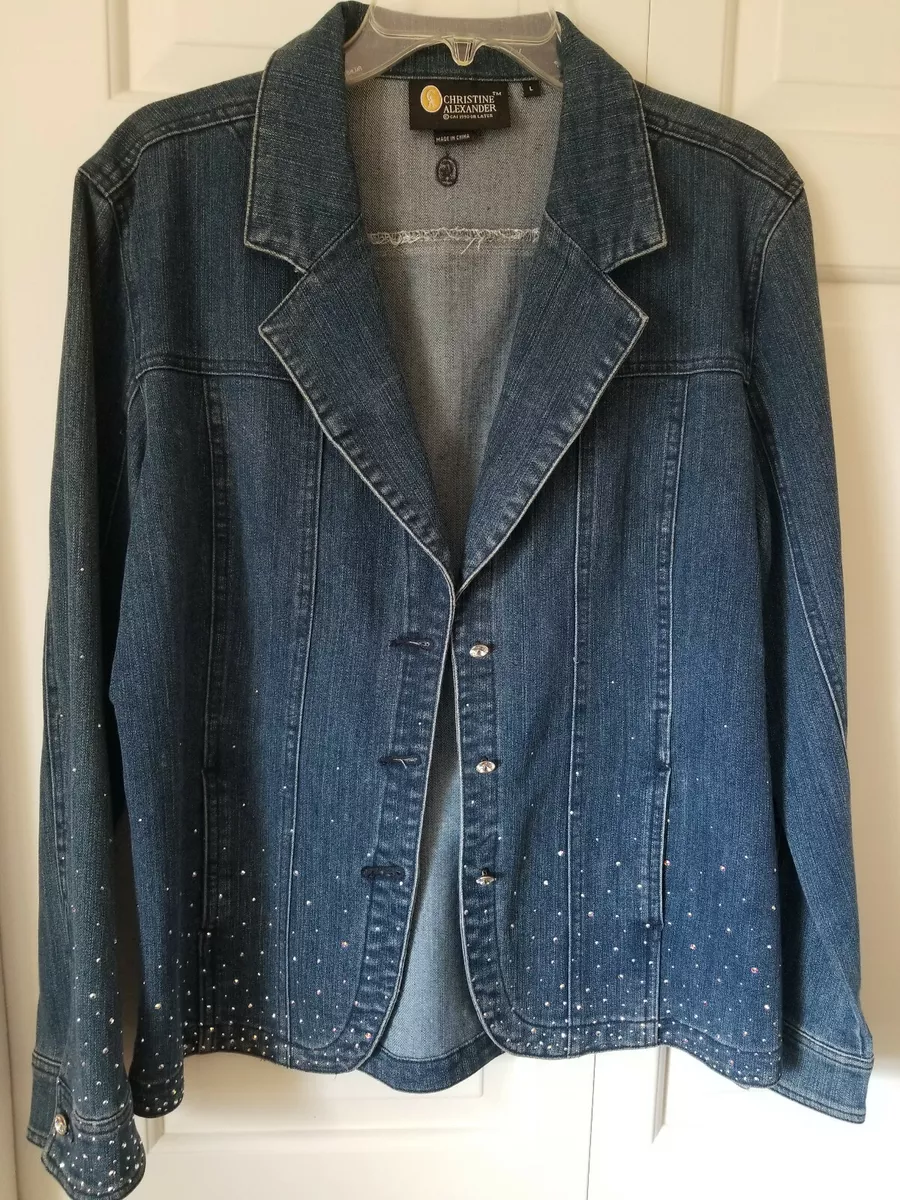 Christine alexander denim jacket sale