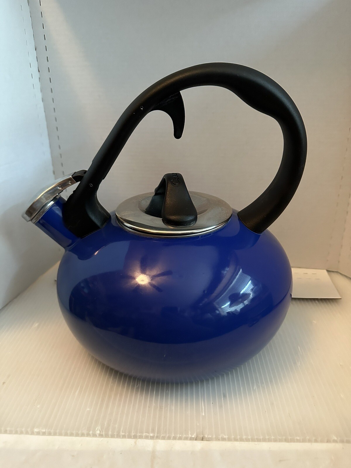 Chantal Enamel On Steel Cobalt Blue Whistling Tea Kettle eBay