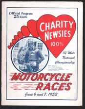 Sports Pub: Ohio State Fairgrounds Speedway AMA Motorcycle Race Program 6/7/1...