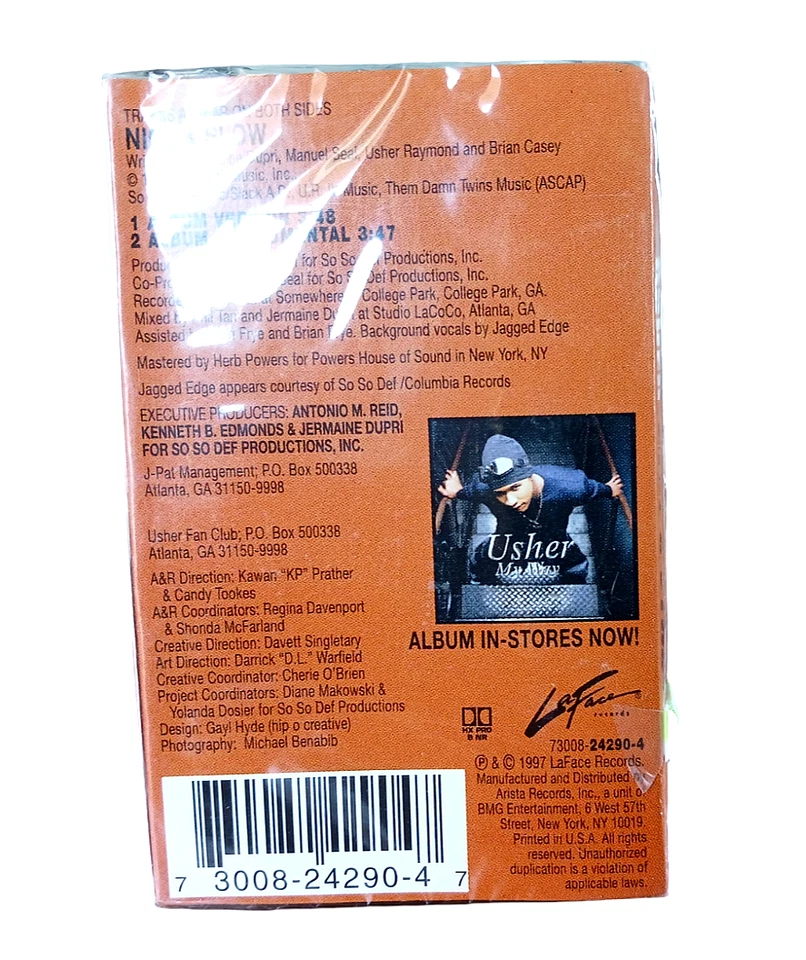 Usher - Nice & Slow Original Cassette Tape Single NEW Sealed 1997 LaFace - Image 2 of 3