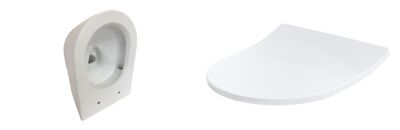 TOTO RP SET Wand Tiefspül WC Tornado Flush spülrandlos + Deckel CW552RY + TC514G