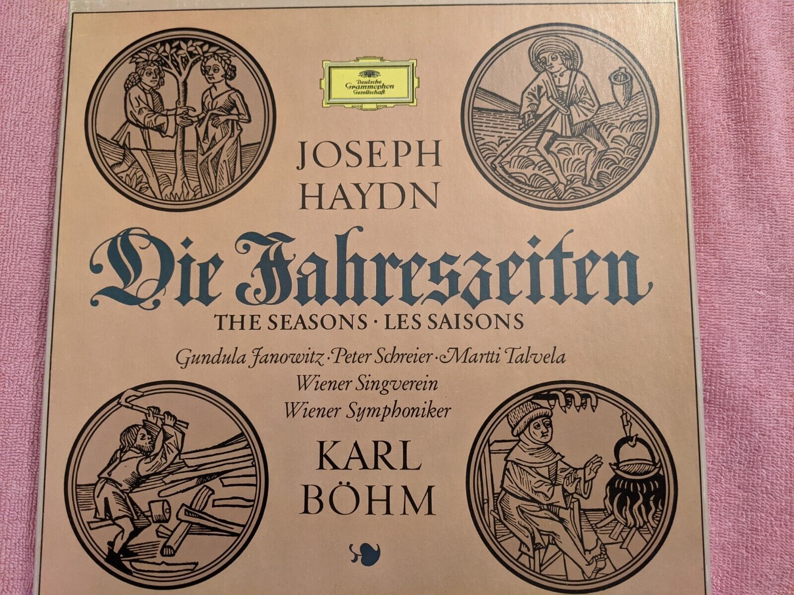 HAYDN THE SEASONS Weiner Symphoniker, Karl Bohm  - 3 LP Set, EXC Condition