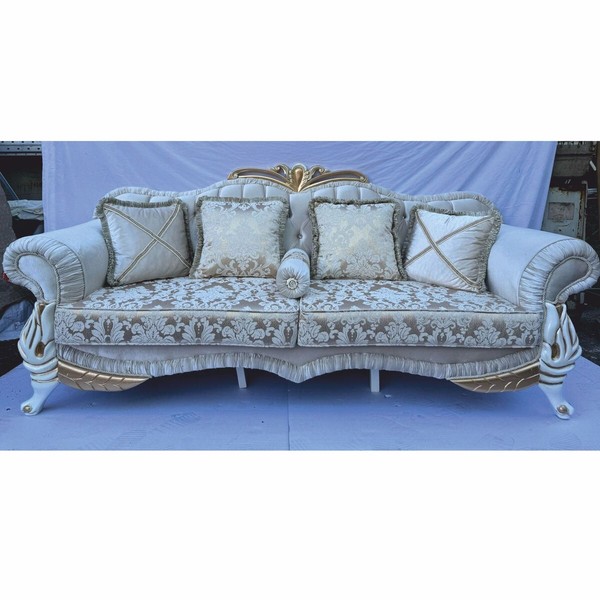 Casa Padrino Luxus Barock Sofa Mit Glitzersteinen Und Kissen Barockstil MöBel-image