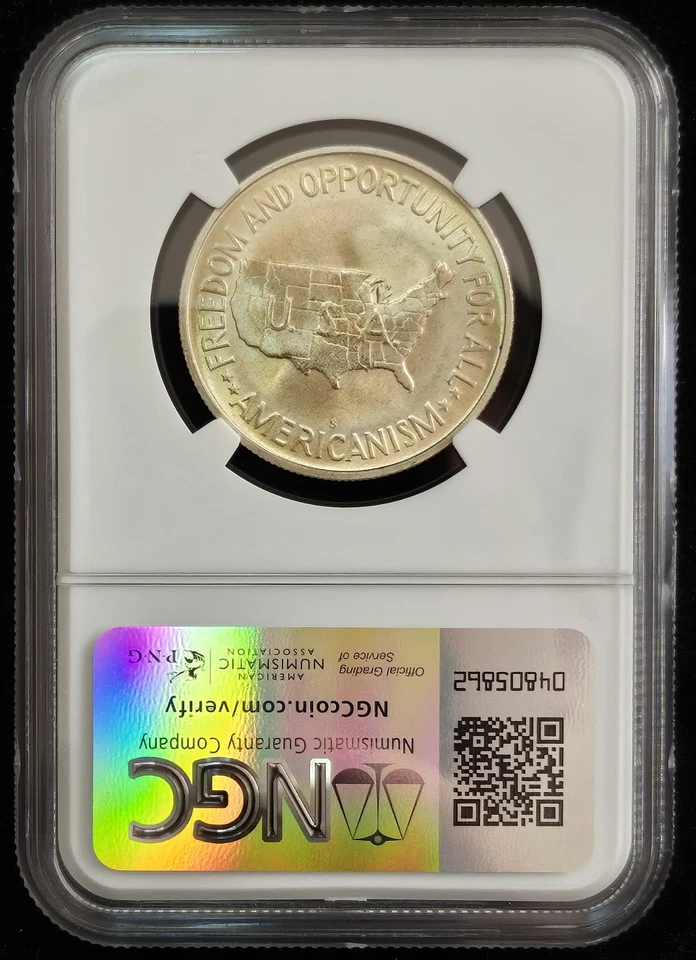 1951-S Washington- Carver Half Dollar- NGC Graded MS66+ **WOW TONING** **POPS** - Image 4 of 4