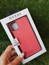 Guess Custodia in pelle PU pro iPhone 11 Pro Max rosa