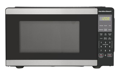 Hamilton Beach 0.9 Cu Ft Countertop Microwave Oven 900 Watts Stainless Steel