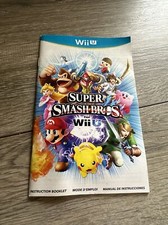 Super Smash Bros.  Instruction Manual Only Nintendo Wii U Authentic
