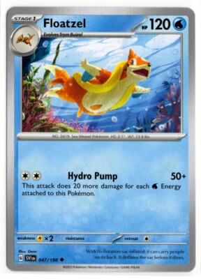 Pokemon Scarlet Violet Base SV1 047/198 Floatzel