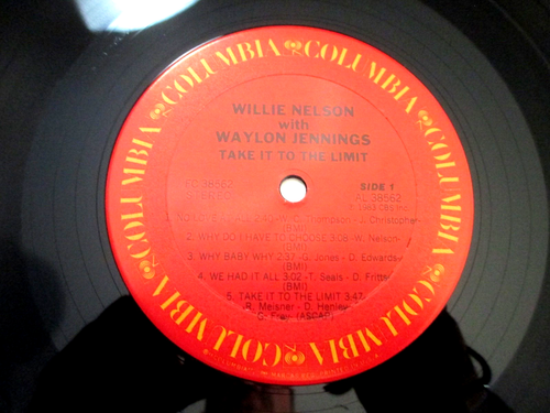 WILLIE NELSON, WAYLON JENNINGS Take It To The Limit '83 LP NM Outlaw Country - Picture 8 of 11