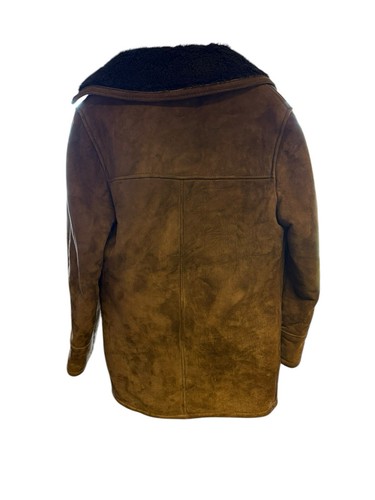 Vintage Greenfields genuine Brown Suede Jacket Size M/L - Picture 3 of 4