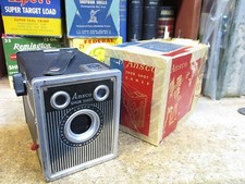 ANSCO SHUR SHOT BOX CAMERA ART DECO RETRO c1948 ORIGINAL VINTAGE original