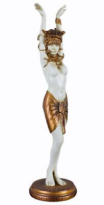 Antike Gorgone Gorgo Medusa Figur Mythologie Skulptur Schlangenkrone Mythologie