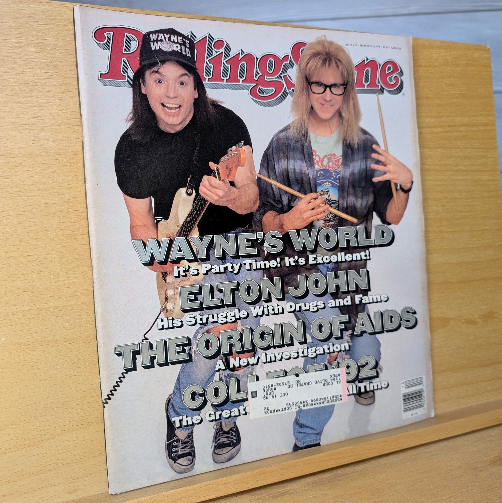 Rolling Stone Magazine Issue 626 March 19 1992 Wayne's World
