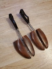 Vintage HANOVER Shoe Keepers/Stretcher Travel Tree Form 5 Dark Wood Pre-owned