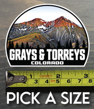 Grays  Torreys Peak Sticker Decal 14er 14ers Mountain Colorado Mt. Bierstadt