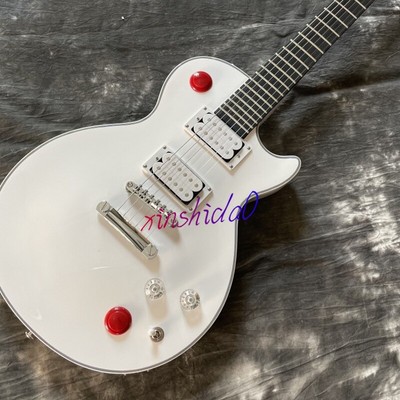 Popular LP Snow White Electric Guitar HH Pickups Fixed Bridge 24 Frets in Stock