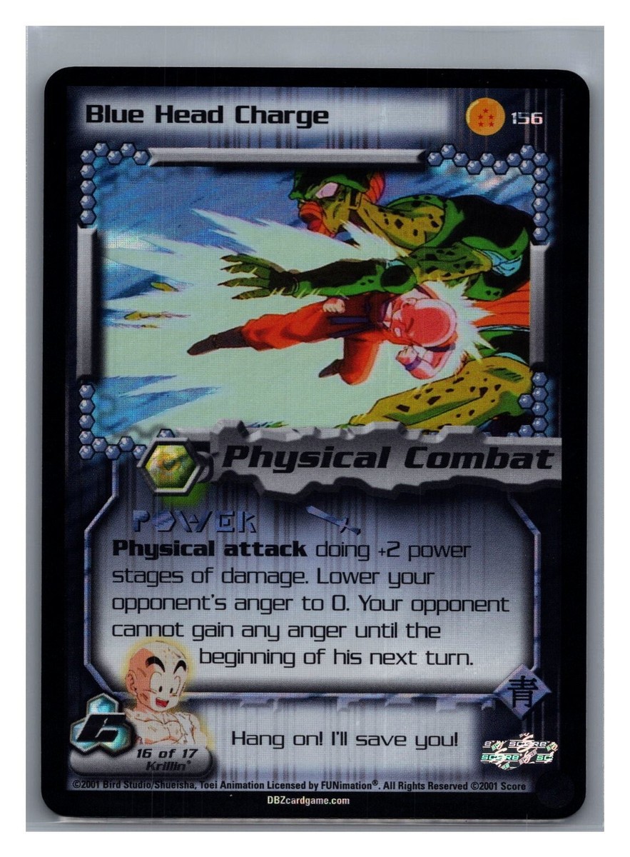 ドラゴンボールヒーローズ ホロカード 1x DBZ CCG BLUE HEAD CHARGE 156 HOLO FOIL RARE CELL SAGA DRAGON