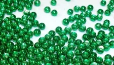 PREMIUM METALLIC GREEN BRASS BEADS FOR FLY TYING 7 SIZES TO PICK FROM - 25 COUNT