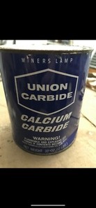 Vintage Carbide Mining Tin Sealed Antique Tin
