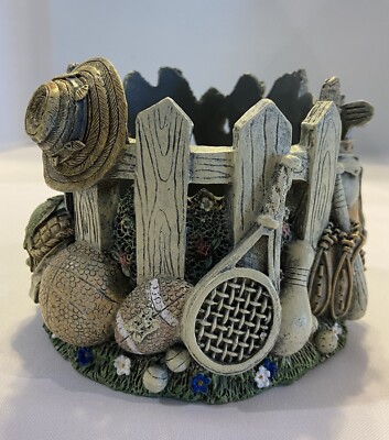 Sports Candle Holder Designed by TCR. Multiple Sport Themes. W/Candle.