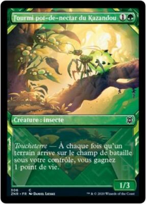 MTG Magic ZNR - [x2] Kazandu Nectartot/Fourmi pot-de-nectar, Showcase, French/VF