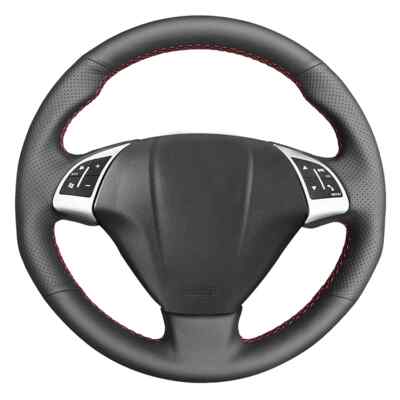 Genuine Leather Steering Wheel Cover For Fiat Punto Bravo Linea 2007- Qubo Doblo