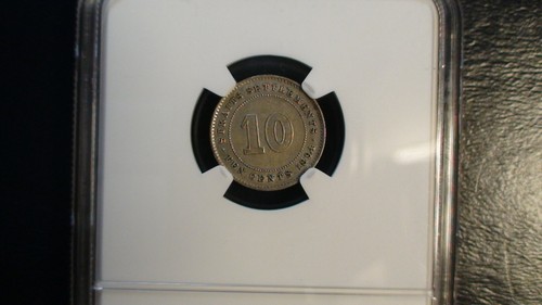 1894 Straits Settlement Ten Cents NGC AU 10C Coin PRICED TO SELL RIGHT NOW! - Picture 4 of 4