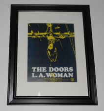 Framed The Doors L.A. Woman Advertisement 1971 Promo Print Elektra 14"x17"