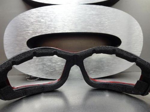 Men MOTORCYCLE BIKER Padded RIDING GOGGLES GLASSES Protective Eyewear with Strap - Picture 8 of 9
