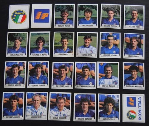 Figurine IP con l'Italia - Europei 1988 - Collezione completa