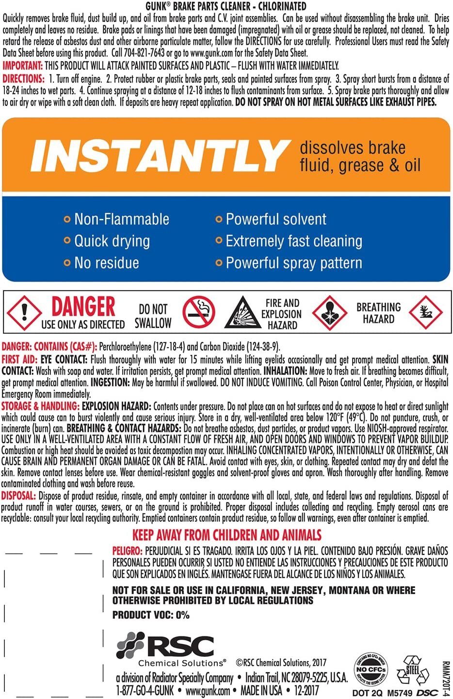 Gunk Brake Cleaner eBay