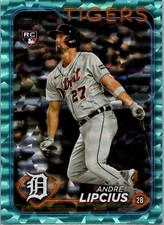 2024 Topps Aqua Ice Foil /399 #509 - Andre Lipcius - Tigers Rookie RC!